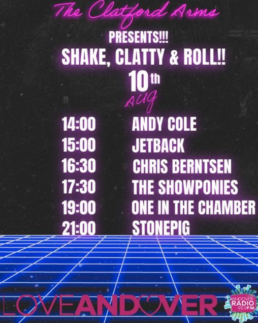 All Day Music Fest - Shake, Clatty & Roll: Andy Cole + Jetback + Chris Berntsen + The Showponies + One In The Chamber + Stonepig