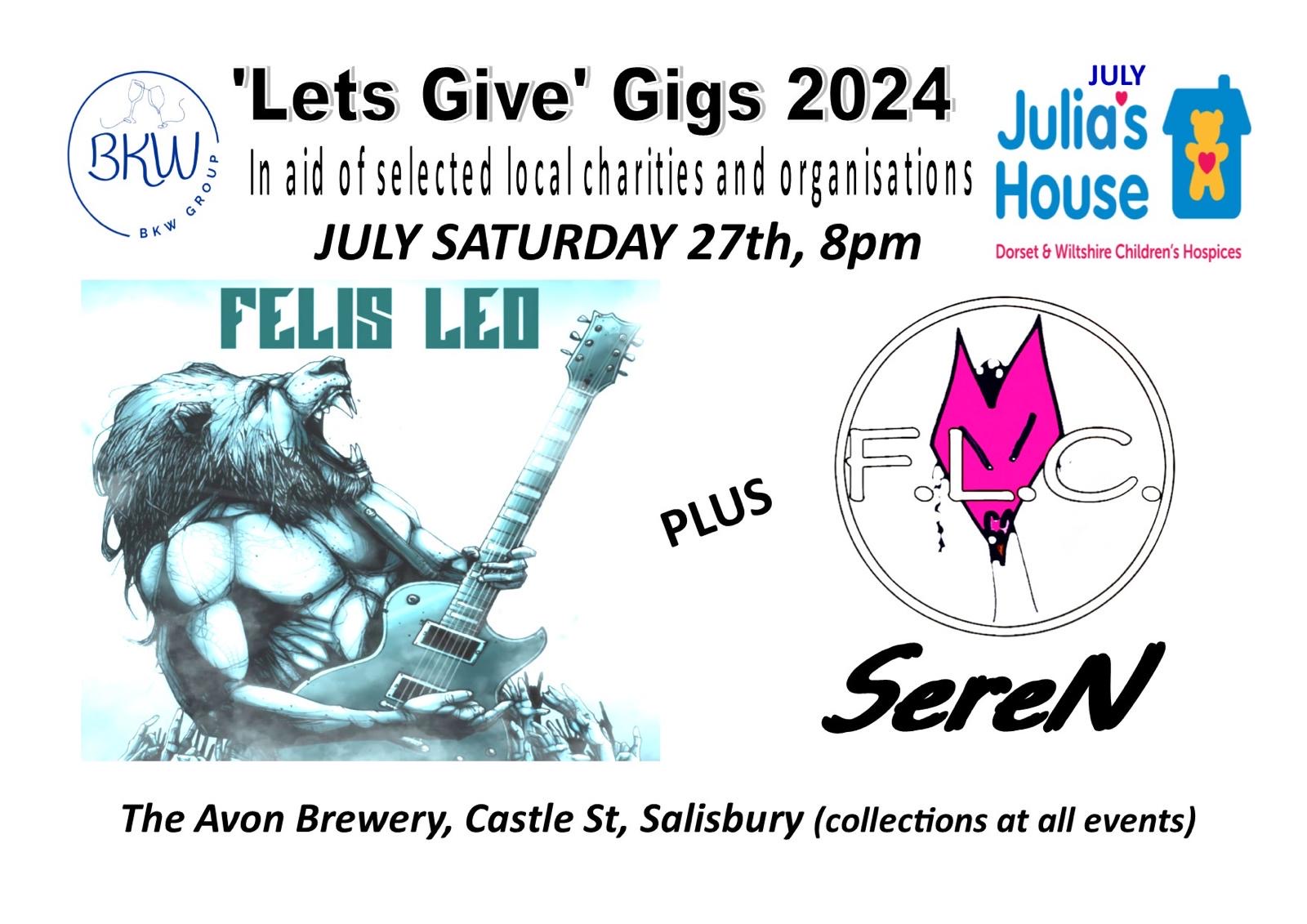 'Lets Give' Gigs 2024: Felis Leo + FLC + SereN