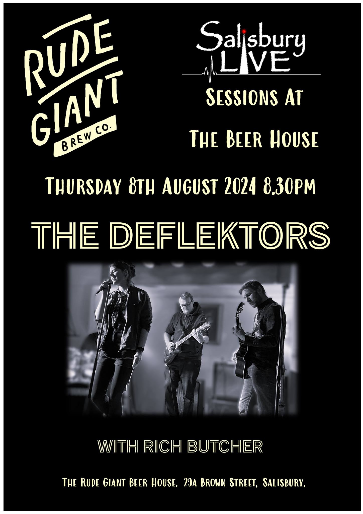 Salisbury Live sessions: The Deflektors + Rich Butcher