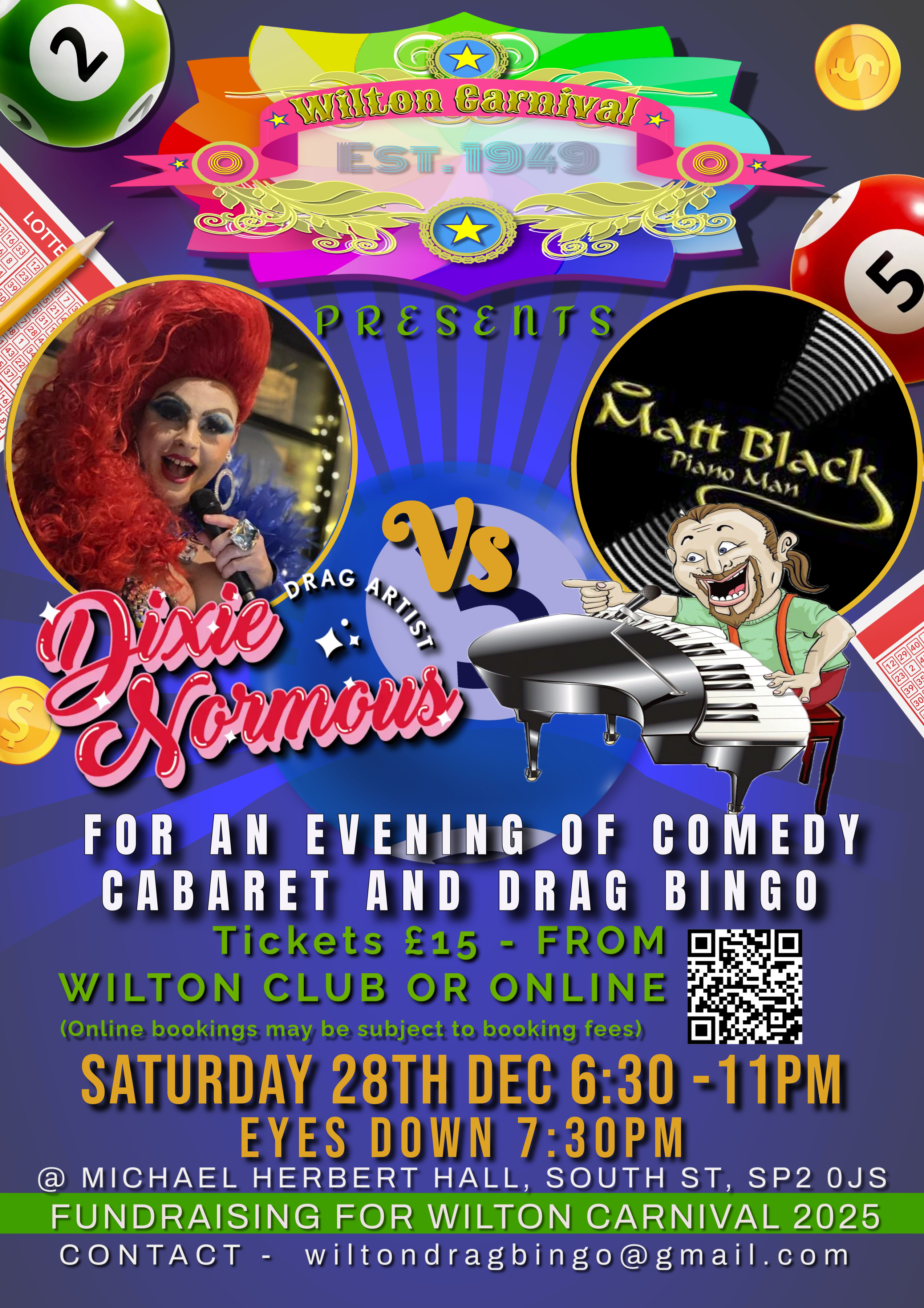 Festive Fundraiser: Drag Bingo & Musical Comedy